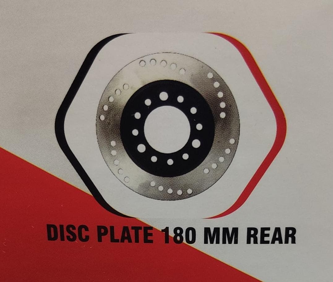Disc plate 180mm (Rear,Vespa,3d)