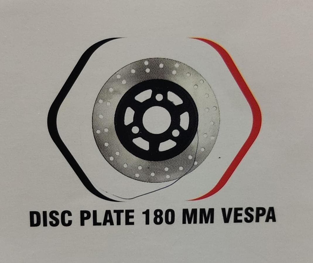 Disc plate 180mm (Rear,Vespa,3d) image 2