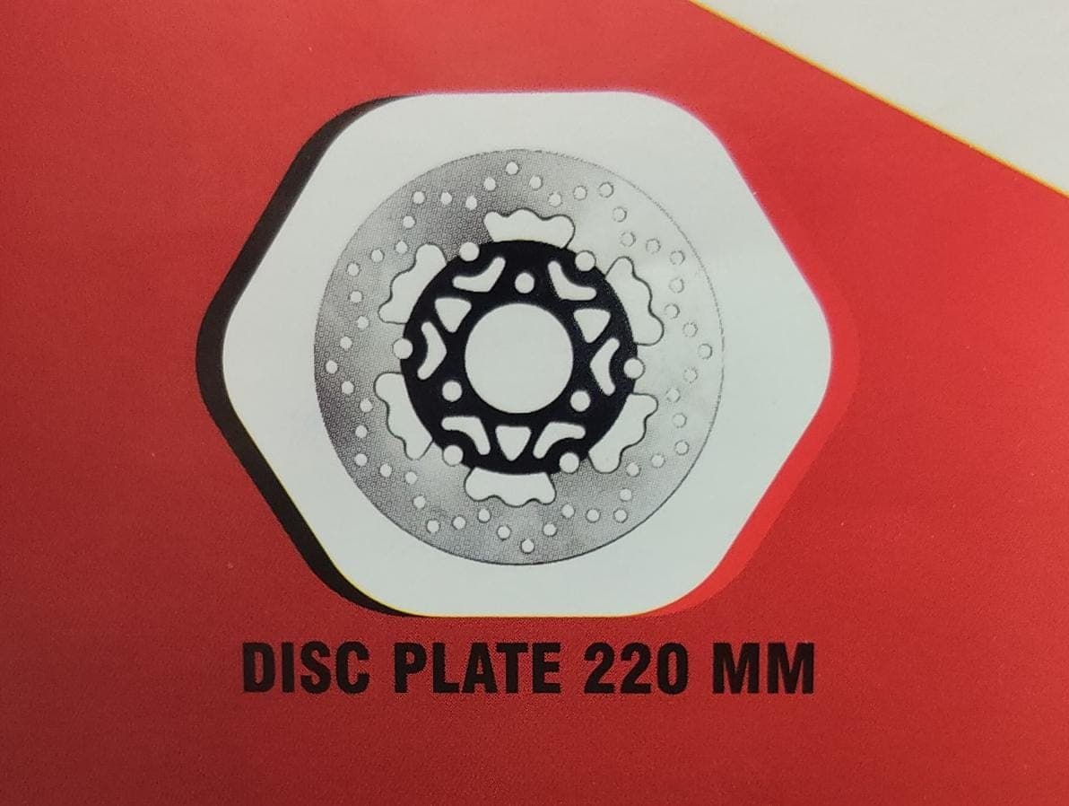 Disc plate 220mm (Rear,versa,3d)