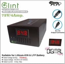 72V Lithium-ion Battery Charger – 72V DC image 2